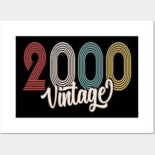 vintage 2000 made in 2000 20th birthday Posters and Art